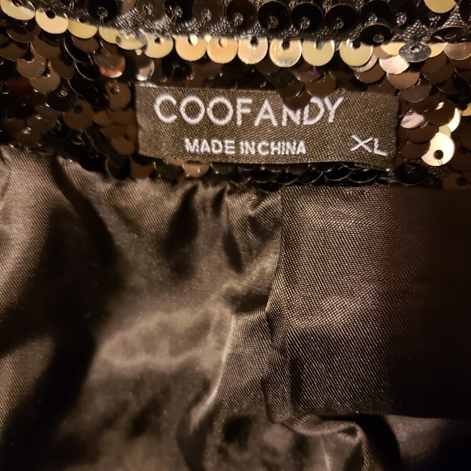 Coofandy Men's Brown Sequin Detail Basic Tuxedo J… - image 8