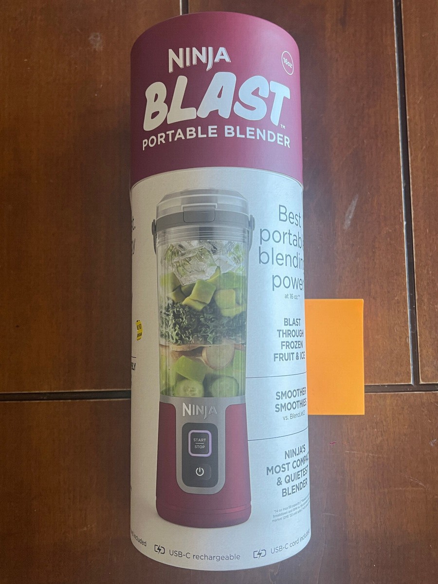 [新品未開封] NINJA BLAST Ninja - Blast 16 oz. Portable Blender - Metalic Blue for