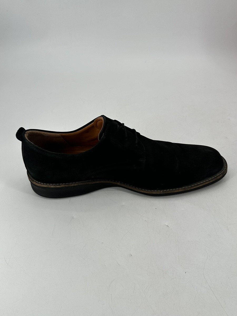 Ecco Men\'s Matte Black Textured Nubuck Plain Toe Modern Hybrid Oxfords Sz 46/ 12 Ecco Men main image 3