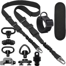 Rifle Sling Shoulder Strap Two Point Gun Sling for Quick & Easy Detach Hooks