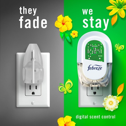 Plug In Air Freshener, Odor-Fighting Scented Oil Starter Kit, Warmer + 2 Refill - Picture 5 of 9