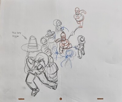 Simpsons TV Show Original Cartoon Animation Kunst Cel Zeichnung Homer Simpson #178