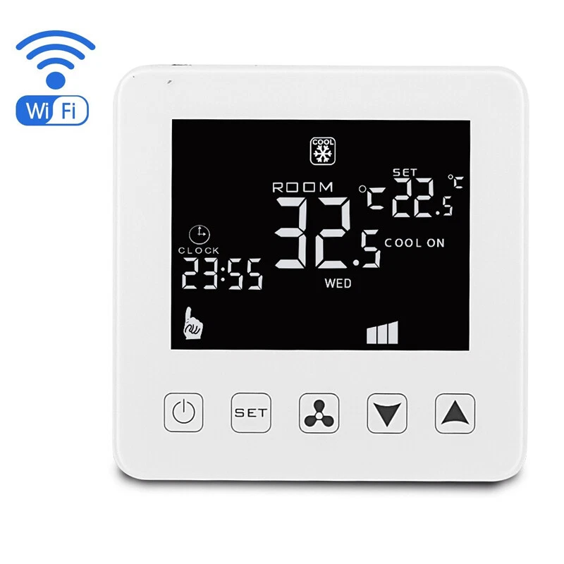 Air Conditioning Thermostat Cooling And Heating Switch Room Fan Coil Unit