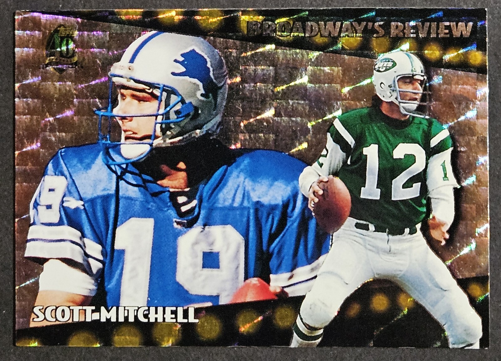 1996 Topps 40th Anniversary Broadway's Review #BR5 Scott Mitchell