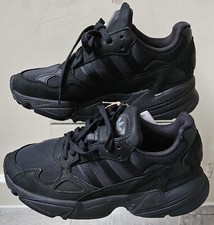 Adidas Originals Falcon W Core Sneakers casual riflettenti nere IG8300. Regno Unito 3,5