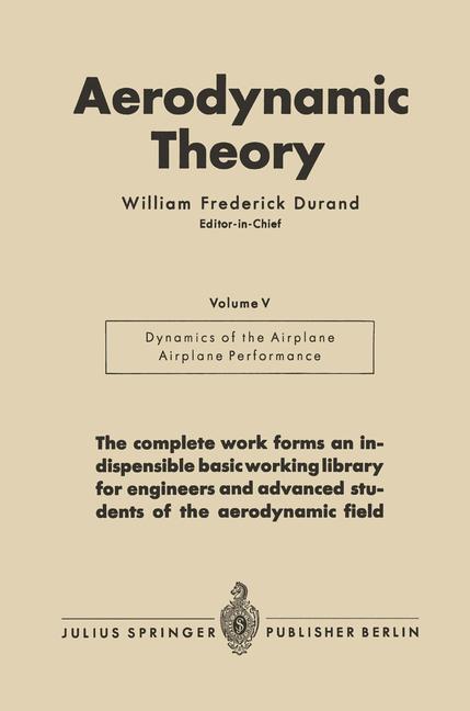 Aerodynamic Theory | Buch | 9783642896316