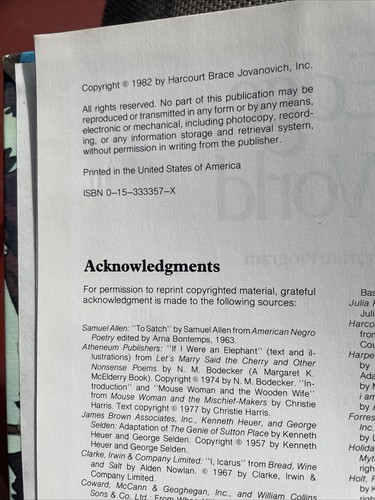 Textbook At The Edge Of The World Odyssey HBJ Literature 1st Edition 1982 - Picture 5 of 10