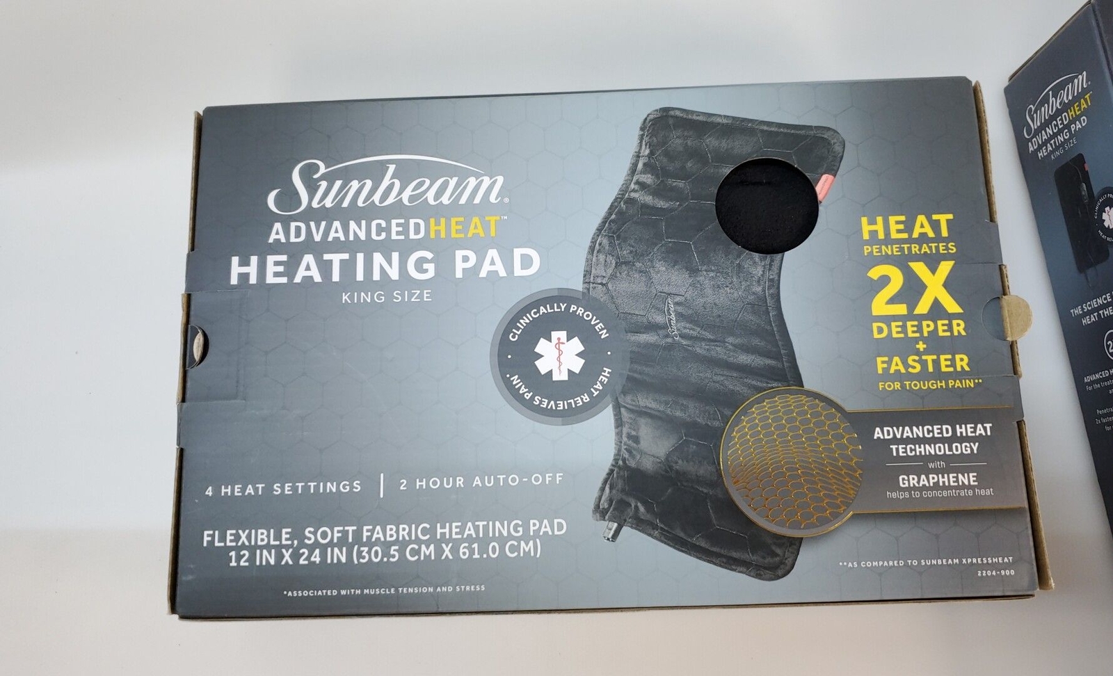 Sunbeam Advanced Heat Heating Pad King Size Heat 2X eBay