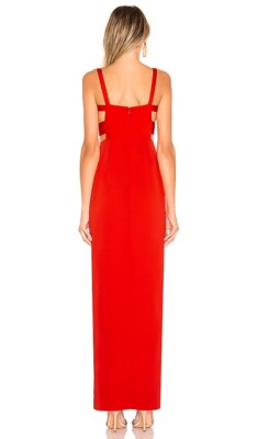 Lovers + Friends Lacie Gown Red Long Dress Formal Party Revolve M NWT $238  | eBay