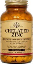 Solgar Chelated Zinc 250 Tablets