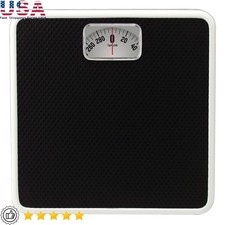 Analog Dial Bathroom Scale Mechanical Weight Measurement 300lb Low Profile New