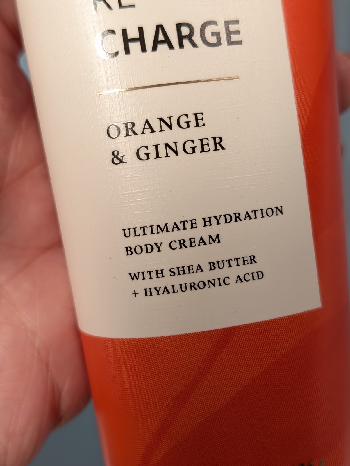 3x Aromatherapy Re-Charge Aroma Orange Ginger Hydration Cream Bath & Body Works