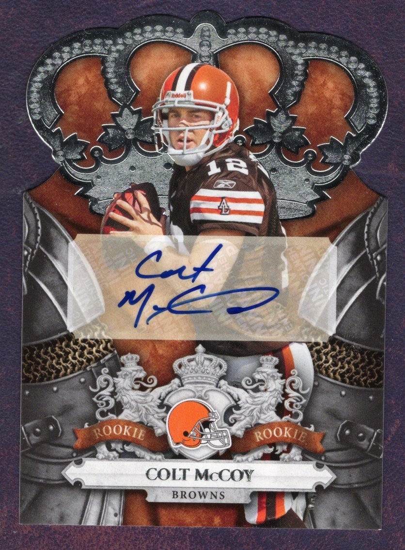 Colt McCoy Panini Crown Royale #225 Autograph