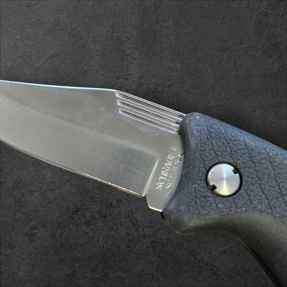 Schrade USA SG7 Grande Hoja Única Plegable Bloqueo De Colección Foto 4 de 4