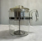 Vintage PYREX Flameware 7759 B 9 Cup Glass Coffee Pot Percolator 7759 B COMPLETE