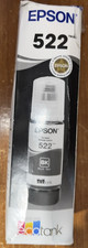 Genuine Epson 522 EcoTank Black Ink Bottle T522120-S T522120-CP Sealed