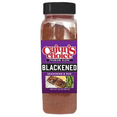 Cajun s Choice Blackened Seasoning   22 oz, All Natural, Low Salt