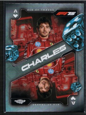 2025 TOPPS FORMULA 1 CHROME - ACE OF TRADES - CHARLES LECLERC #SCA-2 REFRACTOR