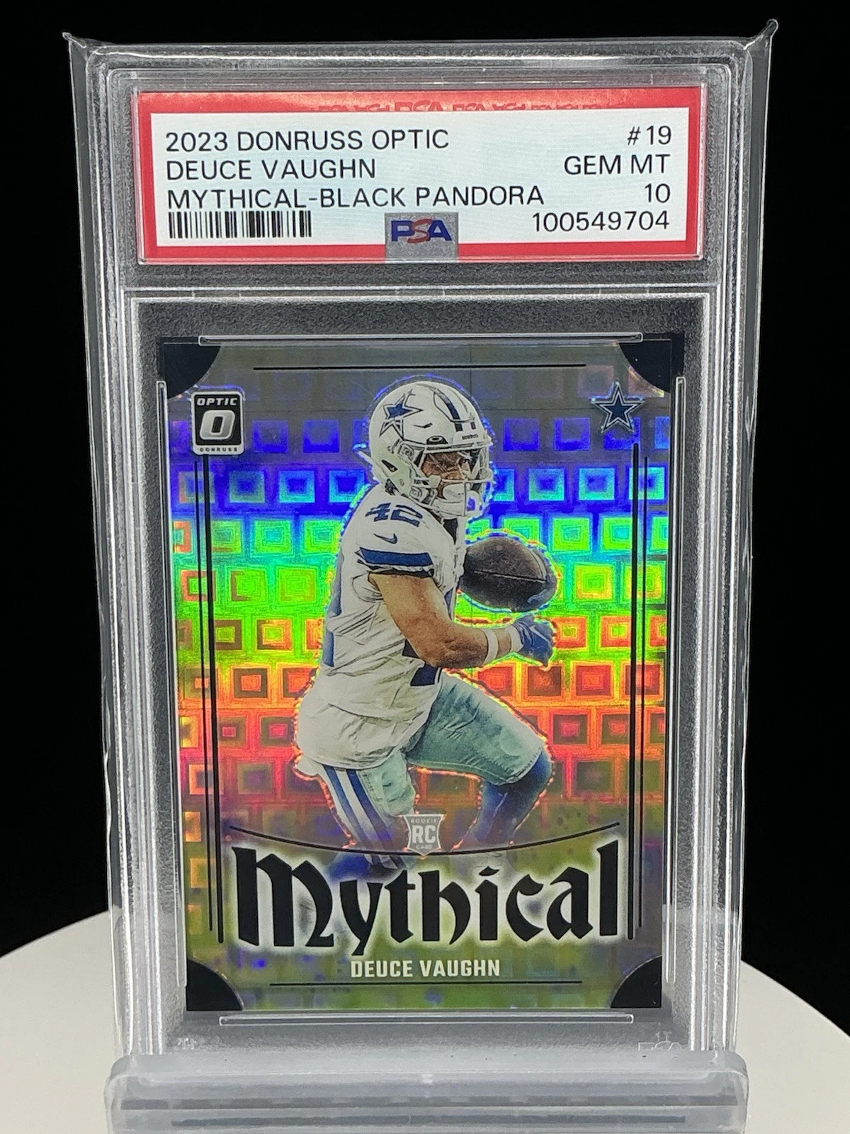 Deuce Vaughn Panini Donruss Optic Mythical #19 Black Pandora