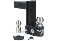 Weigh Safe SWS8-2 8" Drop Hitch 2" Shank Adj Ball Mount w/2" & 2-5/16" Balls