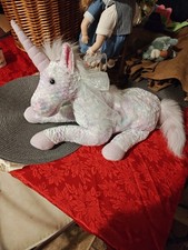 FAO Schwartz Enchanted White Unicorn 15" Stuffed Plush Animal