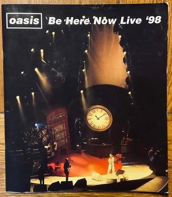 Oasis Original Konzertprogramm Be Here Now Tour Budokan Tokyo Feb 1998
