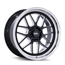 Ridler 611 20x10 5x120.65 Et0 Gloss Black Milled With Diamond Cut Lip Qty Of 4