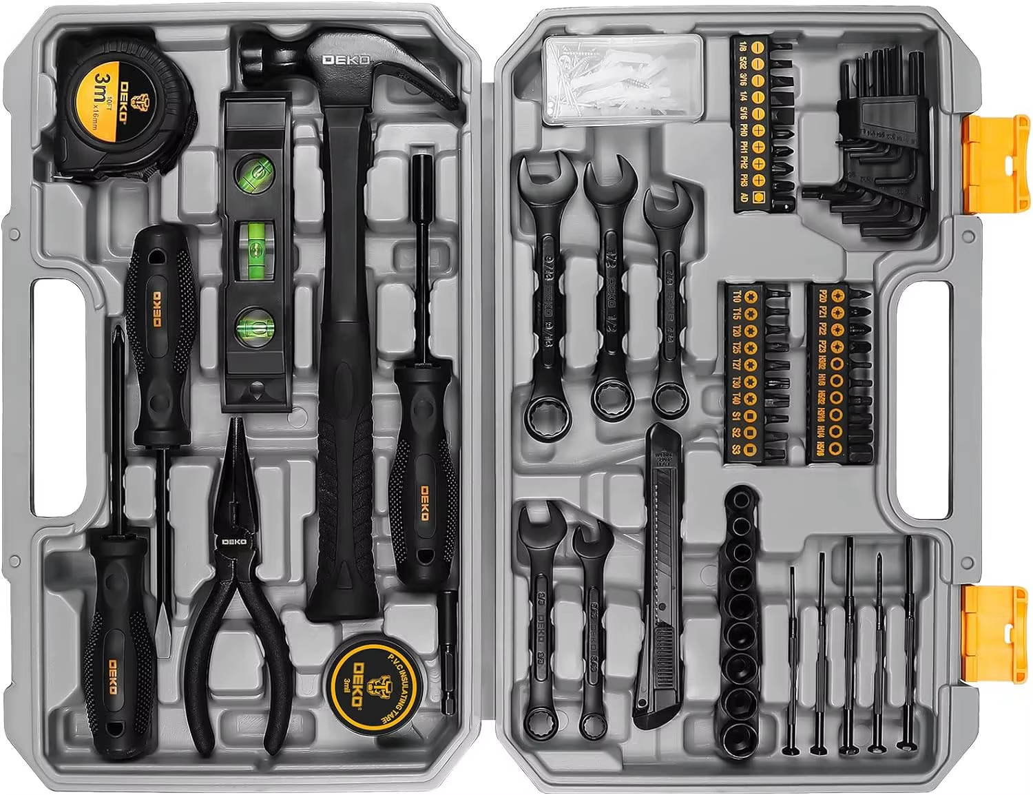 Tool Kit Set Box Home Repair Tools Basic Hand Toolbox Sets 148Piece.