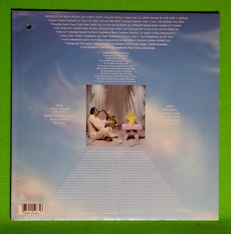 Ernie Watts- Musician (1985) Qwest Records LP Album PROMO - Image 2 of 4