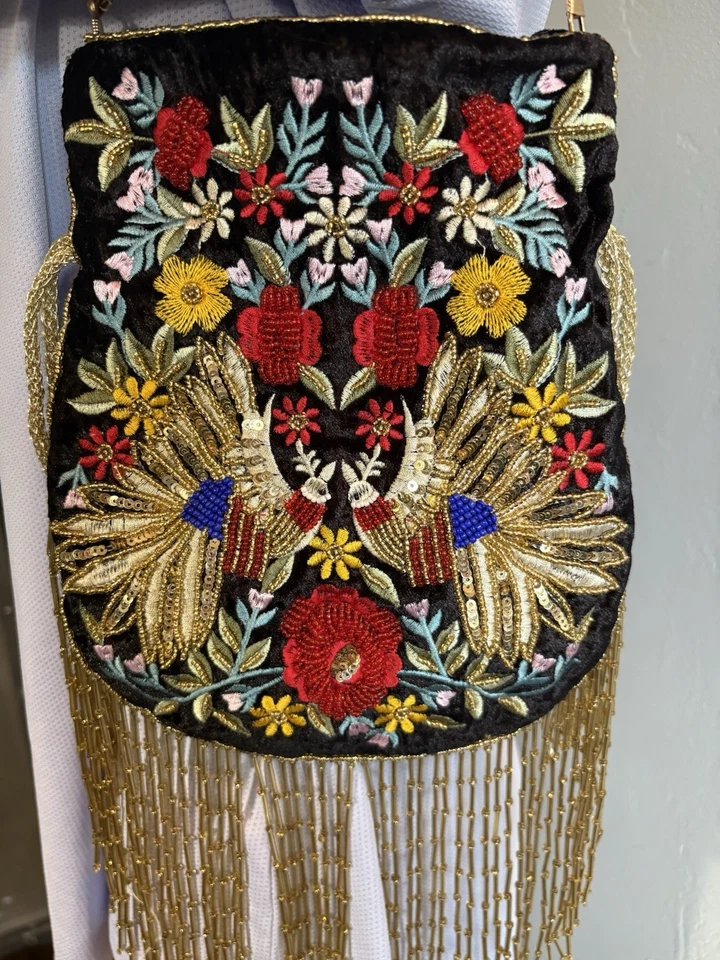 Bolso Ramla Mumbai negro bordado Foto 2 de 4