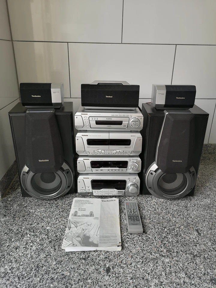 Technics komponentenanlage SC- EH  760 , 5 Lautsprecher ,5 Fach CD Wechsler Top  - Bild 2 von 4