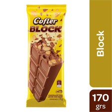 Bloque - Chocolate Cofler Con Maní 170 Gr X2 Unidades