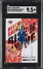 2020-21 PANINI HOOPS RISE N SHINE MEMORABILIA #RNS-IQU IMMANUEL QUICKLEY SGC 9.5