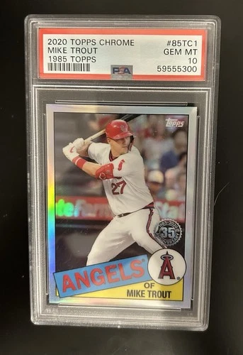 2020 Topps Chrome 1985 Insert - Mike Trout #85TC-1 PSA 10 Angels