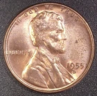1955 D Lincoln Wheat Cent Penny 1C RD Copper Brilliant Uncirculated Denver Mint