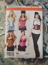 Simplicity 1345 H5 Sz 6-14 New Uncut Corset Pattern