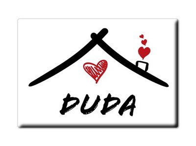 Duda Kühlschrankmagnet Familie Name Nachname Love Valentinstag Geburtstag Gift