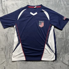 Rhinox USA soccer-style fan jersey navy/white/red, M