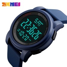 SKMEI Men Watches LED Digital Alarm Stopwatch Military Boy Sport Wristwatch