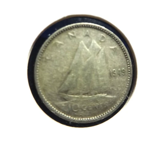 Canada 1949   .800 % Silver 10 Cents  👀
