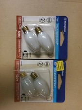 Westinghouse 7W Candelabra Base C7 White Base E12 03792 4 Packs 