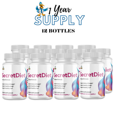 Secret Diet- Metabolism Support, Weight Management Supplement- 12 Bottles