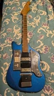 Vintage 1960s Teisco SSL-4 Sparkle Blue Electric Guitar Ry Cooder Hound Dog Blue
