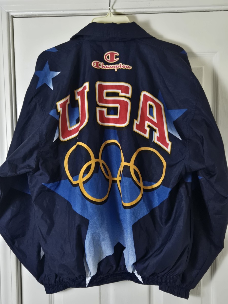 Vintage Champion Team USA 1996 Atlanta Olympics Jacket Men's Size