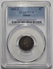 1909-S INDIAN HEAD CENT 1C PCGS VF 30 Certified Coin