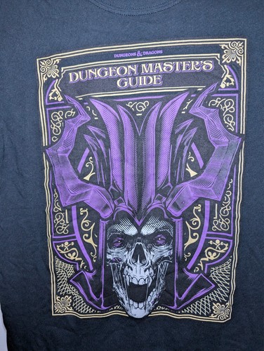 DUNGEON & DRAGONS Master Guide Shirt Mens Small Black Game T-Shirt D & D - Picture 2 of 6
