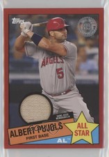 2020 Topps 1985 Baseball All-Stars Relics Red 19/25 Albert Pujols #85ASR-AP 0rc7