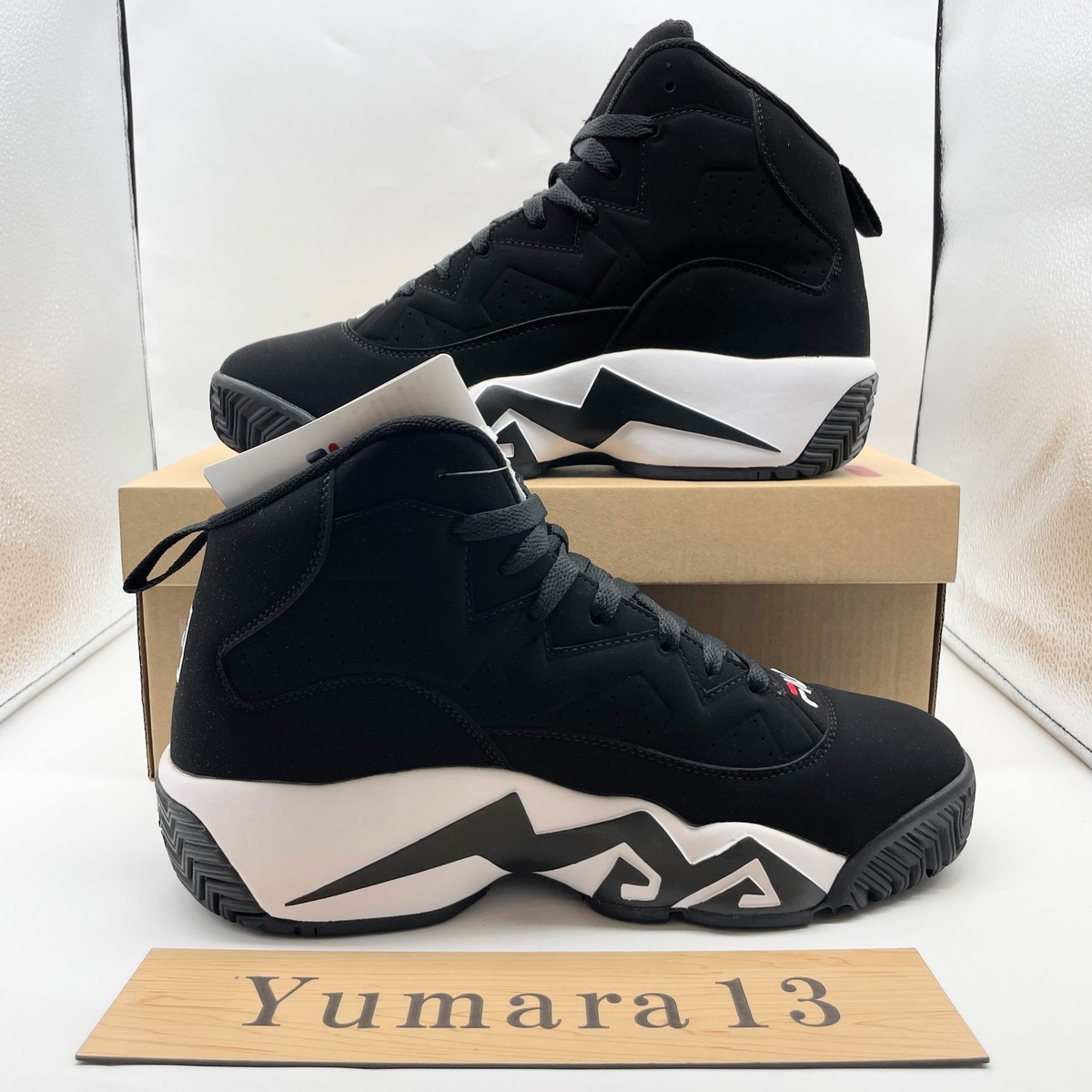 FILA MB Mashburn Basketball Black White FHE102001 Men's Size | eBay