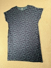 Uniqlo Dress Womens Small Blue Polka Dot T Shirt Short Scandinavian UT Casual