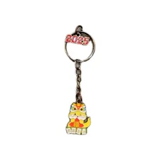 2025 year of the dragon Keychain Chinese New Year Style Key Metal Key Chain 